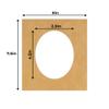 Poster Palooza 3x5 Mat For 6x7.5 Frame - Precut Beige Suede Oval Shaped Photo Mat Board Opening - Acid Free Matte to Protect Your Pictures - Bevel Cut for Family Photos, Pack of 100 Matboards view 3