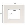 Poster Palooza 5x5 Mat For 7x7 Frame - Precut Textured White Square Shaped Photo Mat Board Opening - Acid Free Matte to Protect Your Pictures - Bevel Cut for Family Photos, Pack of 10 Matboards view 3