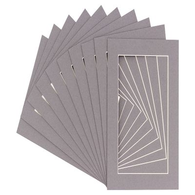 12x16 Mat for 16x20 Frame - Precut Mat Board Acid-Free Charcoal 12x16 Photo Matte for a 16x20 Picture Frame, Premium Matboard for Family Photos, Show Kits, Art, Picture Framing, Pack of 100 Mats