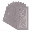 12x16 Mat for 16x20 Frame - Precut Mat Board Acid-Free Charcoal 12x16 Photo Matte for a 16x20 Picture Frame, Premium Matboard for Family Photos, Show Kits, Art, Picture Framing, Pack of 100 Mats view 1