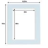 5.5x8.5 Mat for 8.5x11 Frame - Precut Mat Board Acid-Free Baby Blue 5.5x8.5 Photo Matte For a 8.5x11 Picture Frame, Premium Matboard for Family Photos, Show Kits, Art, Picture Framing, Pack of 1 Mat view 4
