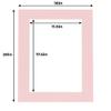 12x18 Mat for 16x20 Frame - Precut Mat Board Acid-Free Soft Pink 12x18 Photo Matte For a 16x20 Picture Frame, Premium Matboard for Family Photos, Show Kits, Art, Picture Framing, Pack of 100 Mats view 3