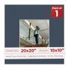 10x10 Mat for 20x20 Frame - Precut Mat Board Acid-Free Navy 10x10 Photo Matte Made to Fit a 20x20 Picture Frame, Premium Matboard for Family Photos, Show Kits, Art, Picture Framing, Pack of 1 Mat view 1