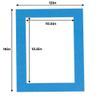 11x14 Mat for 12x16 Frame - Precut Mat Board Acid-Free Bay Blue 11x14 Photo Matte For a 12x16 Picture Frame, Premium Matboard for Family Photos, Show Kits, Art, Picture Framing, Pack of 25 Mats view 4