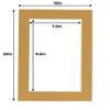 8x10 Mat for 16x20 Frame - Precut Mat Board Acid-Free Rattan Beige 8x10 Photo Matte For a 16x20 Picture Frame, Premium Matboard for Family Photos, Show Kits, Art, Picture Framing, Pack of 1 Mat view 4