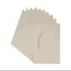 5x5 Mat For 7x7 Frame - Precut Grey Circle Shaped Photo Mat Board Opening - Acid Free Matte and Bevel Cut for Family Photos, Pack of 100 Matboards Show Kit With Acid Free Backings & Clear Bags view 1