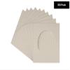 5x5 Mat For 7x7 Frame - Precut Grey Circle Shaped Photo Mat Board Opening - Acid Free Matte and Bevel Cut for Family Photos, Pack of 100 Matboards Show Kit With Acid Free Backings & Clear Bags view 2