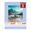 6x8 Mat for 8x10 Frame - Precut Mat Board Acid-Free Baby Blue 6x8 Photo Matte Made to Fit a 8x10 Picture Frame, Premium Matboard for Family Photos, Show Kits, Art, Picture Framing, Pack of 1 Mat view 1