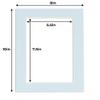 6x8 Mat for 8x10 Frame - Precut Mat Board Acid-Free Baby Blue 6x8 Photo Matte Made to Fit a 8x10 Picture Frame, Premium Matboard for Family Photos, Show Kits, Art, Picture Framing, Pack of 1 Mat view 4