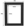 11x14 Mat for 13x19 Frame - Precut Mat Board Acid-Free Textured Black 11x14 Photo Matte for a 13x19 Picture Frame, Premium Matboard for Family Photos, Show Kits, Art, Picture Framing, Pack of 1 Mat view 4