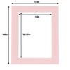 8.5x11 Mat for 12x16 Frame - Precut Mat Board Acid-Free Soft Pink 8.5x11 Photo Matte for a 12x16 Picture Frame, Premium Matboard for Family Photos, Show Kits, Art, Picture Framing, Pack of 100 Mats view 3