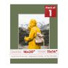 11x14 Mat for 16x20 Frame - Precut Mat Board Acid-Free Dill Green 11x14 Photo Matte For a 16x20 Picture Frame, Premium Matboard for Family Photos, Show Kits, Art, Picture Framing, Pack of 1 Mat view 1