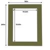 11x14 Mat for 16x20 Frame - Precut Mat Board Acid-Free Dill Green 11x14 Photo Matte For a 16x20 Picture Frame, Premium Matboard for Family Photos, Show Kits, Art, Picture Framing, Pack of 1 Mat view 4
