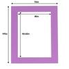 8.5x11 Mat for 11x17 Frame - Precut Mat Board Acid-Free Dark Purple 8.5x11 Photo Matte For a 11x17 Picture Frame, Premium Matboard for Family Photos, Show Kits, Art, Picture Framing, Pack of 1 Mat view 3