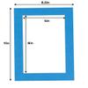 5.5x8.5 Mat for 8.5x11 Frame - Precut Mat Board Acid-Free Bay Blue 5.5x8.5 Photo Matte For a 8.5x11 Picture Frame, Premium Matboard for Family Photos, Show Kits, Art, Picture Framing, Pack of 1 Mat view 4