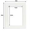 8x10 Mat for 12x16 Frame - Precut Mat Board Acid-Free Textured White 8x10 Photo Matte For a 12x16 Picture Frame, Premium Matboard for Family Photos, Show Kits, Art, Picture Framing, Pack of 10 Mats view 4