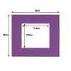8x8 Mat for 12x12 Frame - Precut Mat Board Acid-Free Dark Purple 8x8 Photo Matte Made to Fit a 12x12 Picture Frame, Premium Matboard for Family Photos, Show Kits, Art, Picture Framing, Pack of 1 Mat view 3