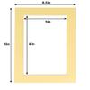 5.5x8.5 Mat for 8.5x11 Frame - Precut Mat Board Acid-Free Soft Yellow 5.5x8.5 Photo Matte For a 8.5x11 Picture Frame, Premium Matboard for Family Photos, Show Kits, Art, Picture Framing, Pack of 1 Mat view 4