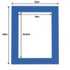 8.5x11 Mat for 12x16 Frame - Precut Mat Board Acid-Free Royal Blue 8.5x11 Photo Matte For a 12x16 Picture Frame, Premium Matboard for Family Photos, Show Kits, Art, Picture Framing, Pack of 100 Mats view 3