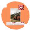 5x7 Mat for 8x10 Frame - Precut Mat Board Acid-Free Orange 5x7 Photo Matte Made to Fit a 8x10 Picture Frame, Premium Matboard for Family Photos, Show Kits, Art, Picture Framing, Pack of 25 Mats view 1