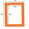 5x7 Mat for 8x10 Frame - Precut Mat Board Acid-Free Orange 5x7 Photo Matte Made to Fit a 8x10 Picture Frame, Premium Matboard for Family Photos, Show Kits, Art, Picture Framing, Pack of 25 Mats view 4