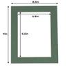 5x7 Mat for 8.5x11 Frame - Precut Mat Board Acid-Free Hunter Green 5x7 Photo Matte For a 8.5x11 Picture Frame, Premium Matboard for Family Photos, Show Kits, Art, Picture Framing, Pack of 1 Mat view 4
