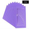 5x7 Mat for 8.5x11 Frame - Precut Mat Board Acid-Free Light Purple 5x7 Photo Matte For a 8.5x11 Picture Frame, Premium Matboard for Family Photos, Show Kits, Art, Picture Framing, Pack of 10 Mats view 2