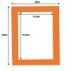 12x18 Mat for 16x20 Frame - Precut Mat Board Acid-Free Orange 12x18 Photo Matte Made to Fit a 16x20 Picture Frame, Premium Matboard for Family Photos, Show Kits, Art, Picture Framing, Pack of 100 Mats view 3