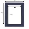 8.5x11 Mat for 11x17 Frame - Precut Mat Board Acid-Free Navy 8.5x11 Photo Matte Made to Fit a 11x17 Picture Frame, Premium Matboard for Family Photos, Show Kits, Art, Picture Framing, Pack of 10 Mats view 4