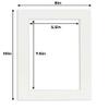 6x8 Mat for 8x10 Frame - Precut Mat Board Acid-Free Textured White 6x8 Photo Matte For a 8x10 Picture Frame, Premium Matboard for Family Photos, Show Kits, Art, Picture Framing, Pack of 25 Mats view 4