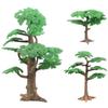 NUOBESTY Micro Landscape Decorations 3Pcs Miniature Cypress Tree Models Artificial Pine Tree Cypress Models Train Railways Architecture Landscape Scenery for DIY Scenery Craft Project Miniature Trees view 1