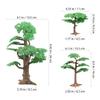 NUOBESTY Micro Landscape Decorations 3Pcs Miniature Cypress Tree Models Artificial Pine Tree Cypress Models Train Railways Architecture Landscape Scenery for DIY Scenery Craft Project Miniature Trees view 2