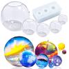 Sphere Silicone Molds Epoxy Casting UV Resin Jewelry Making 8-Size Assortment One-piece Seamless for Bath Bomb, Candle Wax, Soap DIY view 1