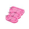 Super Shiny Silicone Mold Key Tag Resin Molds for Photo Backed Shaker Epoxy Resin Silicone Mold, DIY Key Chain Pendant Epoxy Craft Silicone Resin Mold for Save Mini Photos view 2