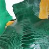 1PCS Natural Ostrich Leg Hide Skin Leather Skin Ostrich Paw Leather Scraps for DIY Collection Study Decoration Taxidermy 16in Length(Green) view 2