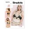 Simplicity Misses' Bralette and Underwear Sewing Pattern Kit, Code S9478, Multicolor view 1