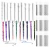 Koonafy 10pcs Pen Resin Mold + 30pcs Ink Pen Refills, Ballpoint Pen Silicone Molds Irregular Epoxy Casting Ballpoint Mould for DIY Pen Craft Making view 1
