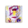 Abstract Art Canvas, Multicolor Wall Art, Canvas, Pink, Yellow White Abstract Canvas, Her Office Wall Art view 1