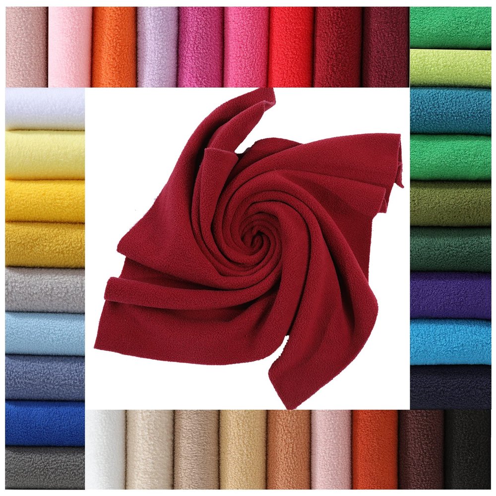 Polar Fleece Fabric Large Fat Squares/Quarters.Super Soft Handle,37 Colors,Test Approved,Spun Polyester,Substantial Weight,Neotrims UK | Fir Green, Fat Square 50 x 60cm