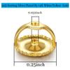 2 Pairs 14k Gold & 925 Sterling Silver Screw Earring Backs Replacements - Secure Hypoallergenic Screw Backs for Earrings - Fit Threaded Post 0.032'' view 4