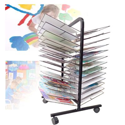 ZXFF Removable Children's Art Drying Rack, Educational Product Drying Rack, Protect Artwork When Drying, Usually Suitable for Artist Canvas Panels, Paper, Prints (Size : 26 Layers Double-Sided)