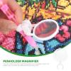 FOMIYES 5Pcs Drill Pen Magnifier Folding Diamond Art Glass Penholder Magnifiers Reading Lens view 4