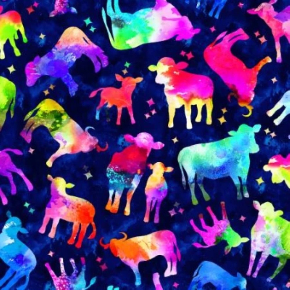 Oasis Cosmic Cows Silhouettes Digital 59 4761