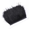 100 Meters 6-8 CM Small Ostrich Feather Trims Fringe Dyed Natural Ostrich Feathers For Craft Wedding Sewing 14 black 6-8 CM view 1