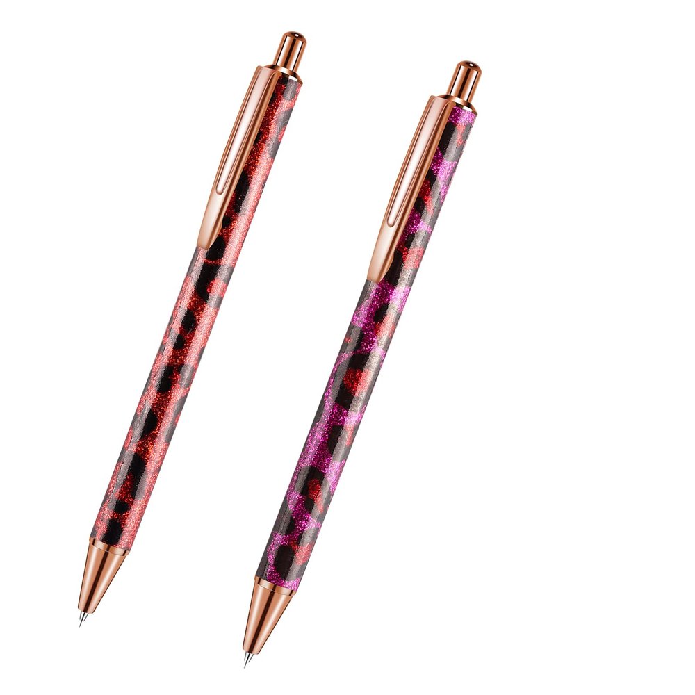BAOFALI 2 Pcs Air Release Weeding Pen, Vinyl Installation Pen Weeding Tool Fine Point Weeding Pin Pen Glitter Metal Pin Pen Retractable Craft Vinyl Tool for DIY Craft Air Release