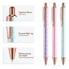BAOFALI 2 Pcs Air Release Weeding Pen, Vinyl Installation Pen Weeding Tool Fine Point Weeding Pin Pen Glitter Metal Pin Pen Retractable Craft Vinyl Tool for DIY Craft Air Release view 3