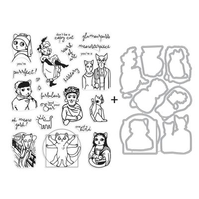 Hero Arts SB311 Bundle, Art Meowseum