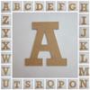 8" Wooden Craft Letter P Unfinished, Rockwell Font, Craft Cutout 1-4" MDF view 4