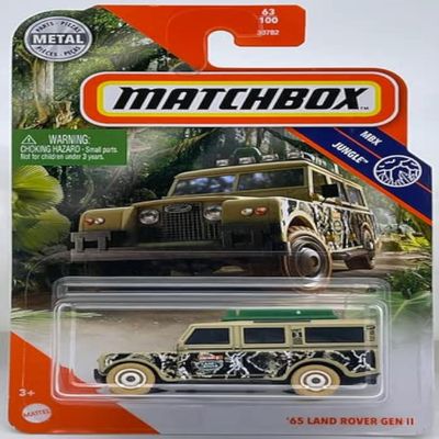 DieCast Matchbox '65 Land-Rover Gen II, MBX Jungle 63/100 (Camouflage)