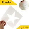 Cyy.lcm 5pcs Reusable Painting Stencils,Plastic Art Craft Templates on Wood Wall Fabric Paper Home Dcor DIY 4" to 12" (Circle) view 4